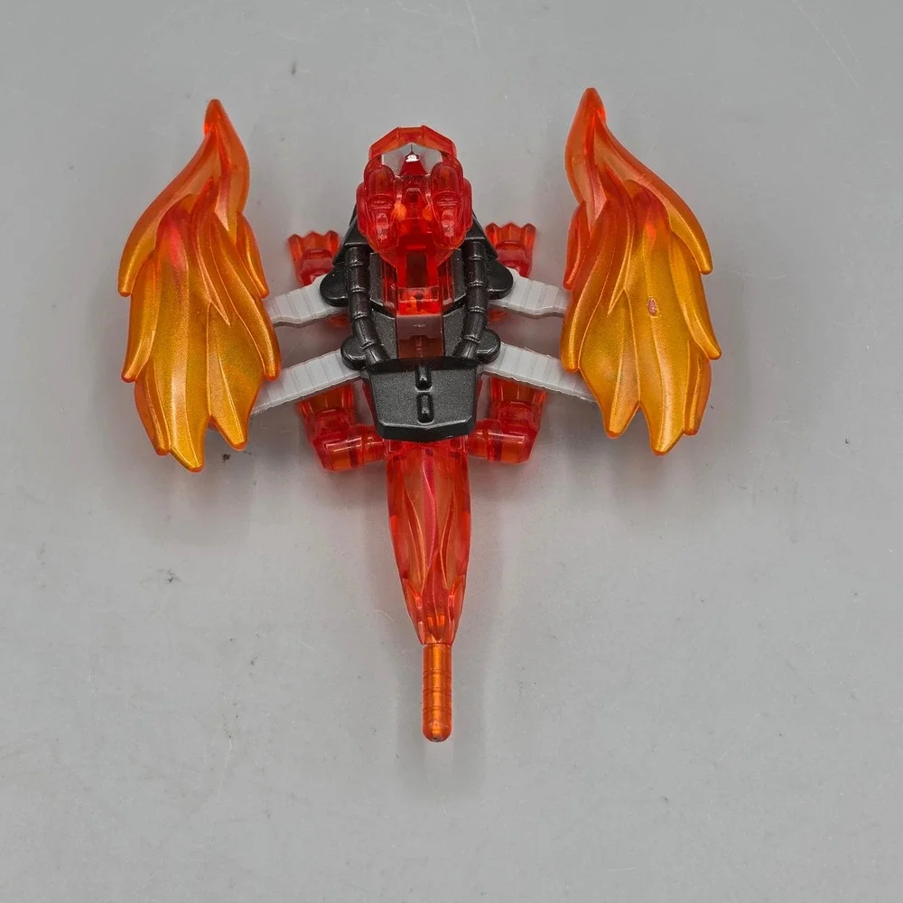 Tomy Beast Saga BS-41 Fire Phoenix Translucent Red Dragon Figure Toy